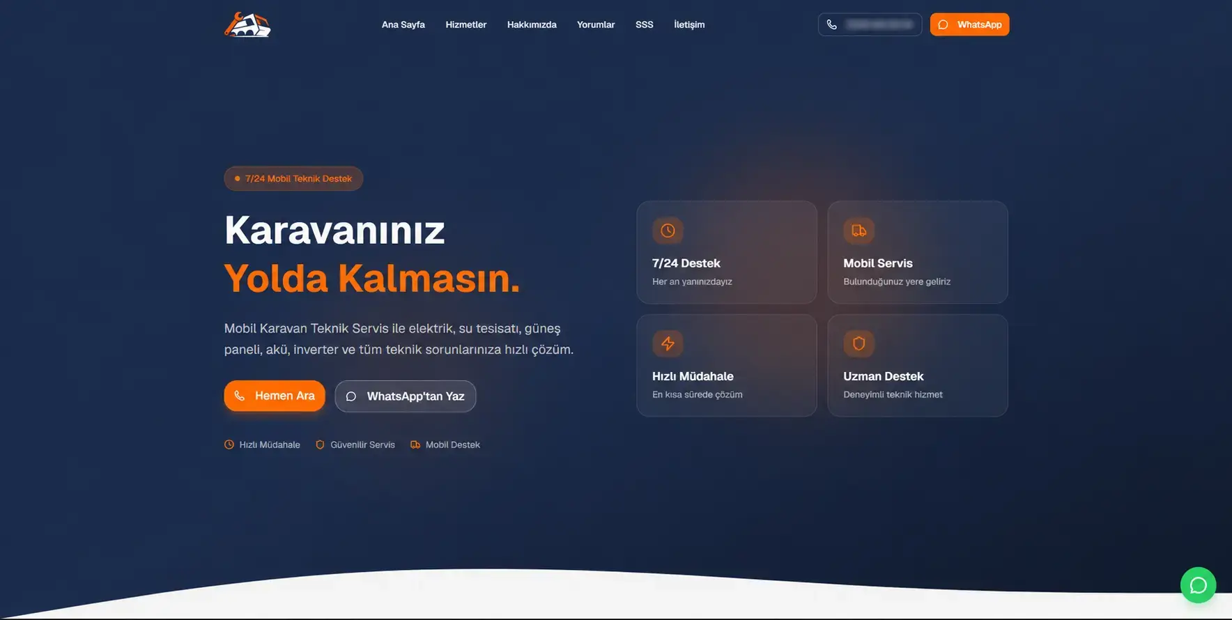 Mobil Karavan Teknik Servis
